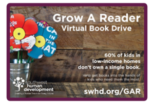 GROW A READER: VIRTUAL BOOK DRIVE programs